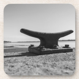 Porta-copo tema marinho, preto e branco