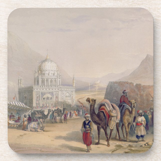 Porta-copo Templo de "Ahmed Shauh", rei de Afeganistão, Kand (Frente)