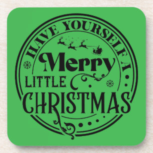 Porta-copo Tenha um Natal Feliz