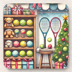Porta-copo Tênis Natal Pensado com Ball and Racket