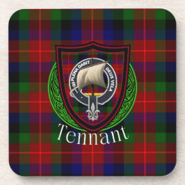 Porta-copo Tennant Scottish Clan Tartan & Crest