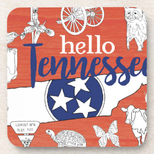Porta-copo Tennessee State Symbols Volunteer State Images