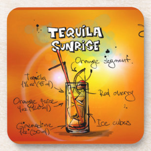 Porta-copo Tequila Sunrise Bar