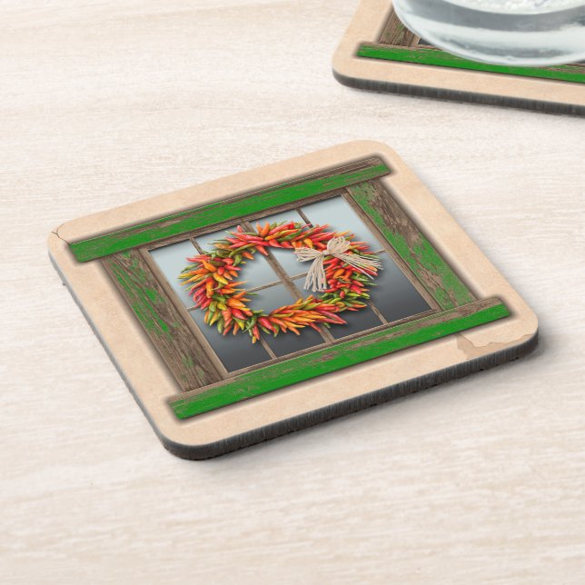 Porta-copo Terra do Sudoeste do Chile na Janela da Madeira Ve (Left Side)