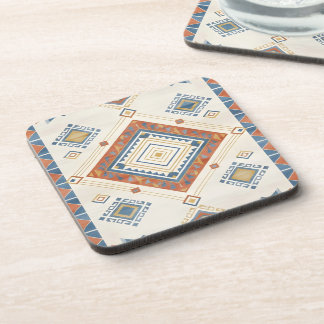 Porta-copo Terracota Banhada pelo Sol e Kilim Azul do Deserto