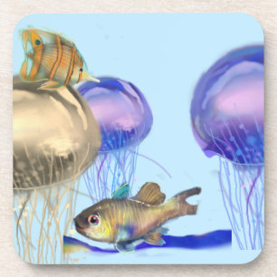 Porta-copo Tesouros da vida marinha 2x