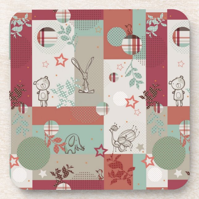 Porta-copo Teste padrão 2 da edredão do bebê (Frente)