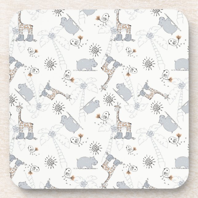 Porta-copo teste padrão 2 do doodle (Frente)