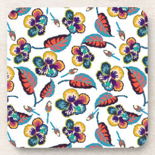 Porta-copo Teste padrão brilhante do hibiscus