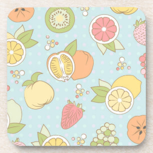 Porta-copo Teste padrão com frutas e bagas