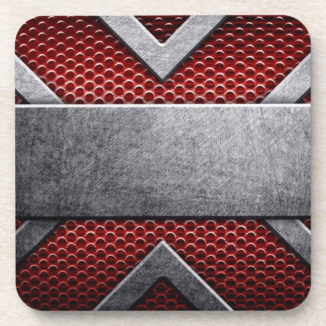 Porta-copo Teste padrão da placa de metal (Frente)