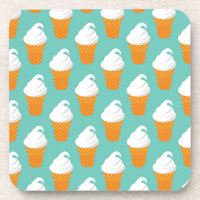 Teste padrão de creme do cone de Vanilla Ice