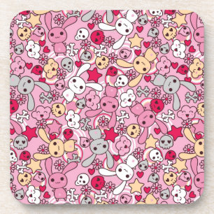 Porta-copo Teste padrão de Kawaii