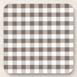 Porta-copo Teste padrão de pano de mesa de Brown