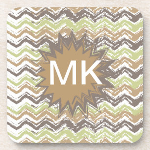 Porta-copo Teste padrão de ziguezague do Scribble da