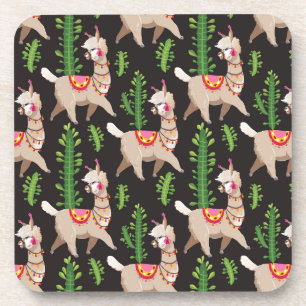 Porta-copo Teste padrão decorado bonito dos lamas