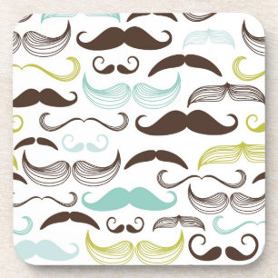 Porta-copo Teste padrão do bigode, estilo retro 2