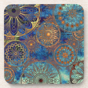 Porta-copo Teste padrão do grunge da arte