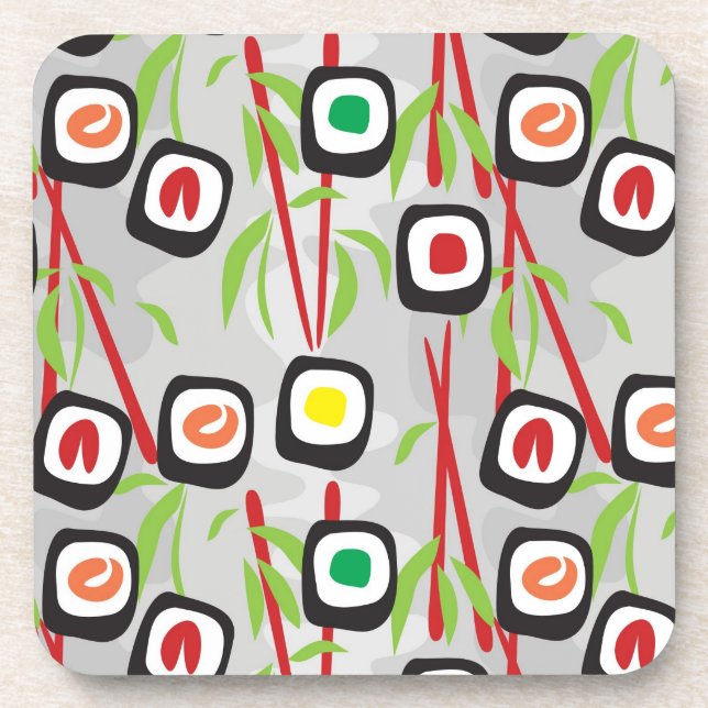 Porta-copo Teste padrão do sushi (Frente)