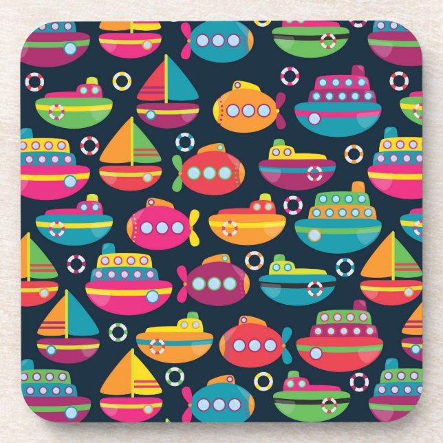 Porta-copo Teste padrão do transporte do oceano (Frente)