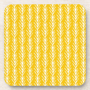 Porta-copo Teste padrão Dourado tirado mão do trigo