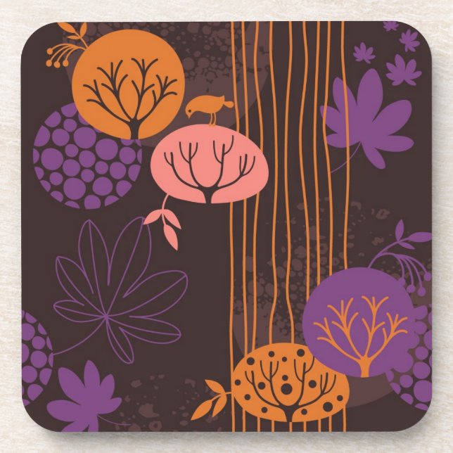 Porta-copo Teste padrão floral 2 (Frente)