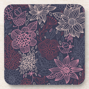 Porta-copo Teste padrão floral 4