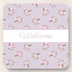 Porta-copo Teste padrão floral retro