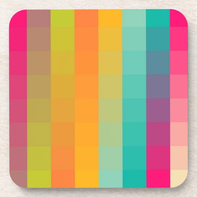 Porta-copo Teste padrão geométrico abstrato (Frente)