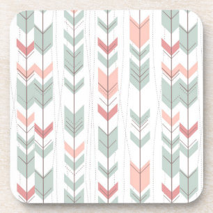 Porta-copo Teste padrão geométrico no estilo retro