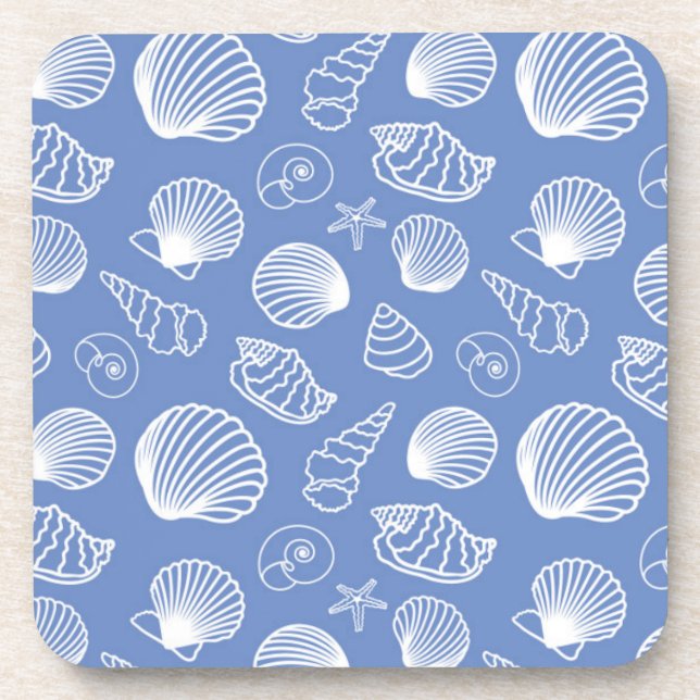 Porta-copo Teste padrão Sassy do Seashell (Frente)