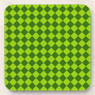 Porta-copo Teste padrão verde do diamante da combinação po