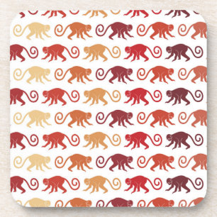Porta-copo Teste padrão vermelho dos macacos