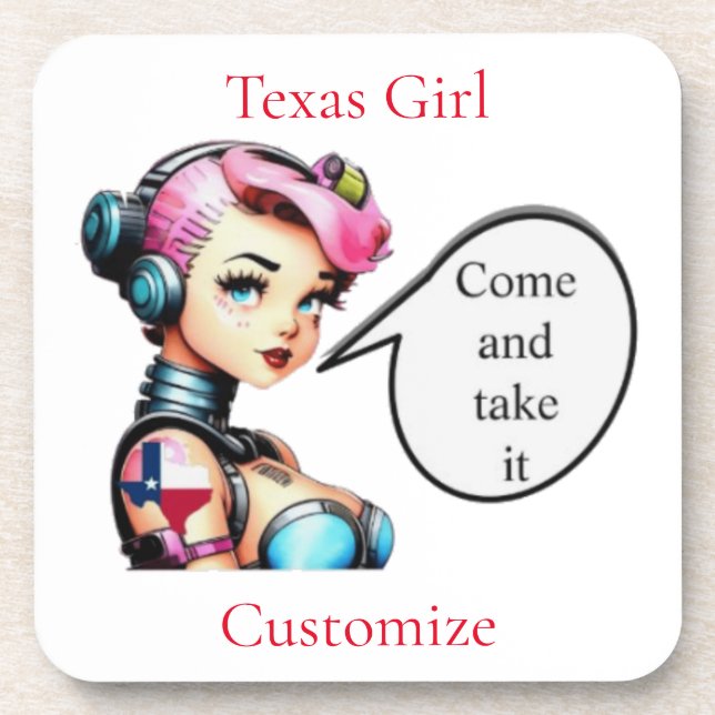 Porta-copo Texas Girl Thunder_Cove (Frente)