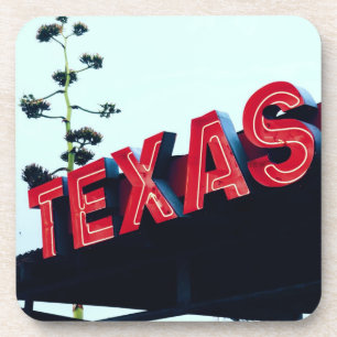 Porta-copo Texas Red Neon Lights EUA