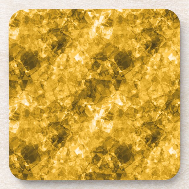 Porta-copo Textura amarrada amarela (Frente)