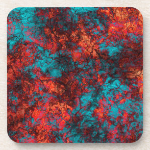 Porta-copo Textura azul-escura textura suede marble granit