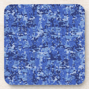 Porta-copo Textura de decoração de camuflagem de pixels dig