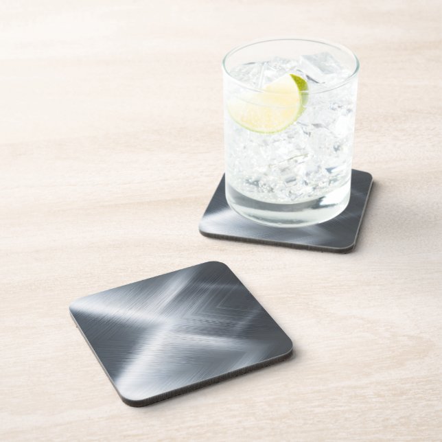 Porta-copo Textura de macro de alumínio escovado (Lado Direito)