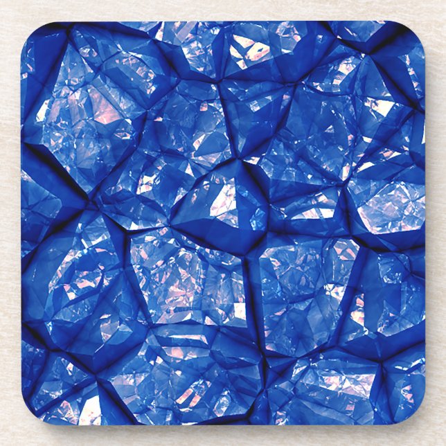 Porta-copo Textura de Pedra Azul (Frente)