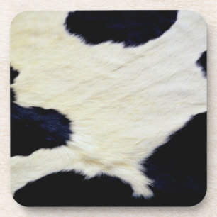 Porta-copo Textura de pele de vaca em preto e branco Personal