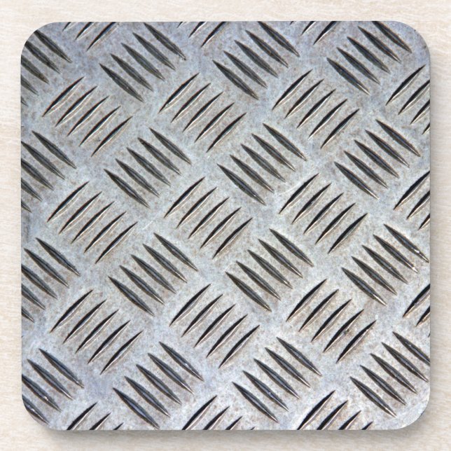 Porta-copo Textura de Placa de Metal (Frente)