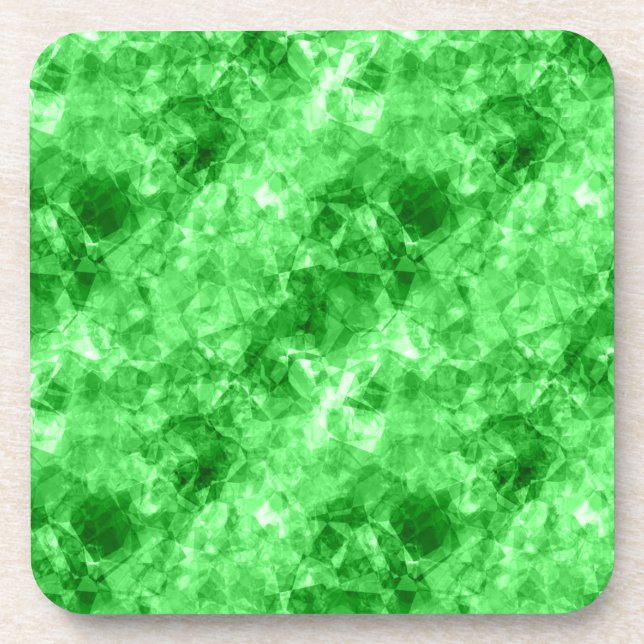 Porta-copo Textura verde amassada (Frente)