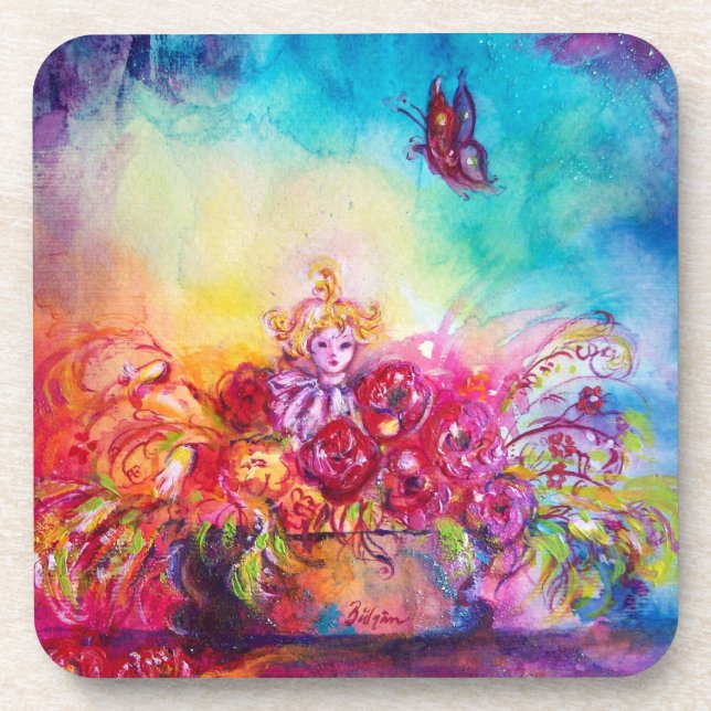 PORTA-COPO THUMBELINA, FLOWER BASKET E BUTTERFLY (Frente)