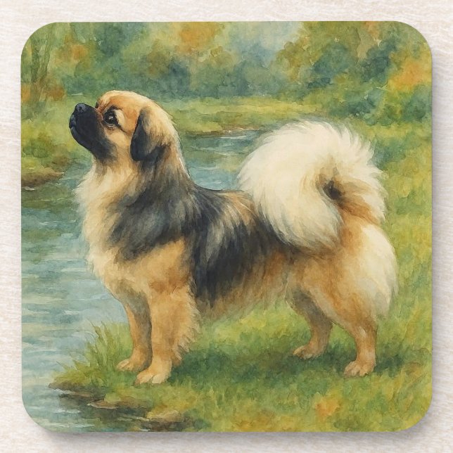 Porta-copo Tibetan Spaniel (Frente)