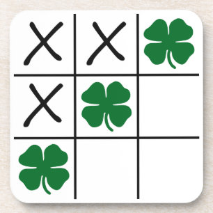 Porta-copo Tic Tac Toe Shamrock