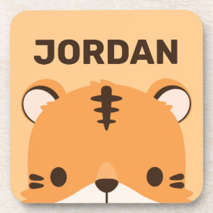 Porta-copo Tigre de Cuta com Nome Personalizado