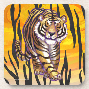 Porta-copo Tigre Laranja e Preto Selvagem