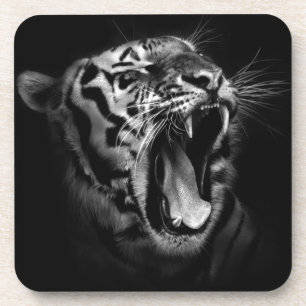 Porta-copo Tigre preto e branco