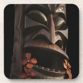 Porta-copo Tiki sofisticado e selvagem